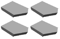 M10型用于鑲制旋轉鑽進煤層和軟岩層鑽頭