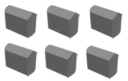 K11型用于鑲制十字型與X型硬質合金釺頭用釺片